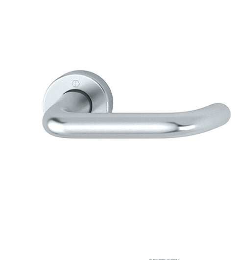 Fire-rated HOPPE Paris aluminium interior door handle with concealed fixing